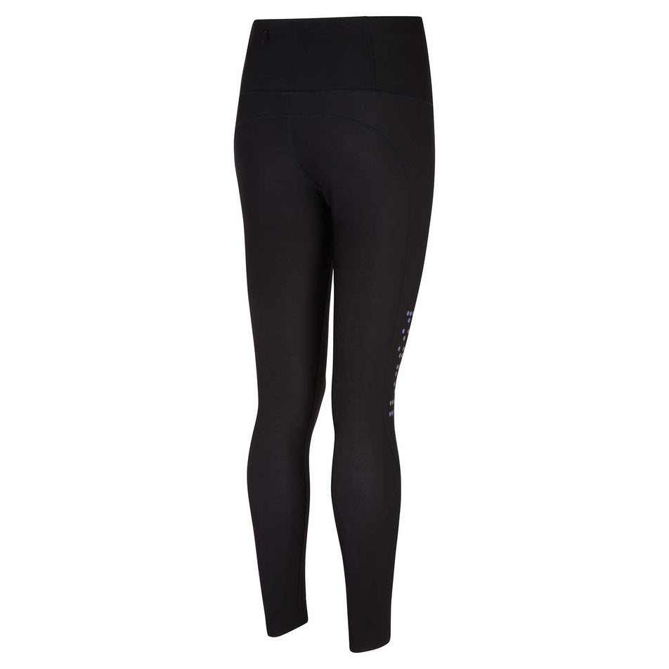 Rear view of Ronhill Women's Tech Winter Running Tight in black (6903619485858)