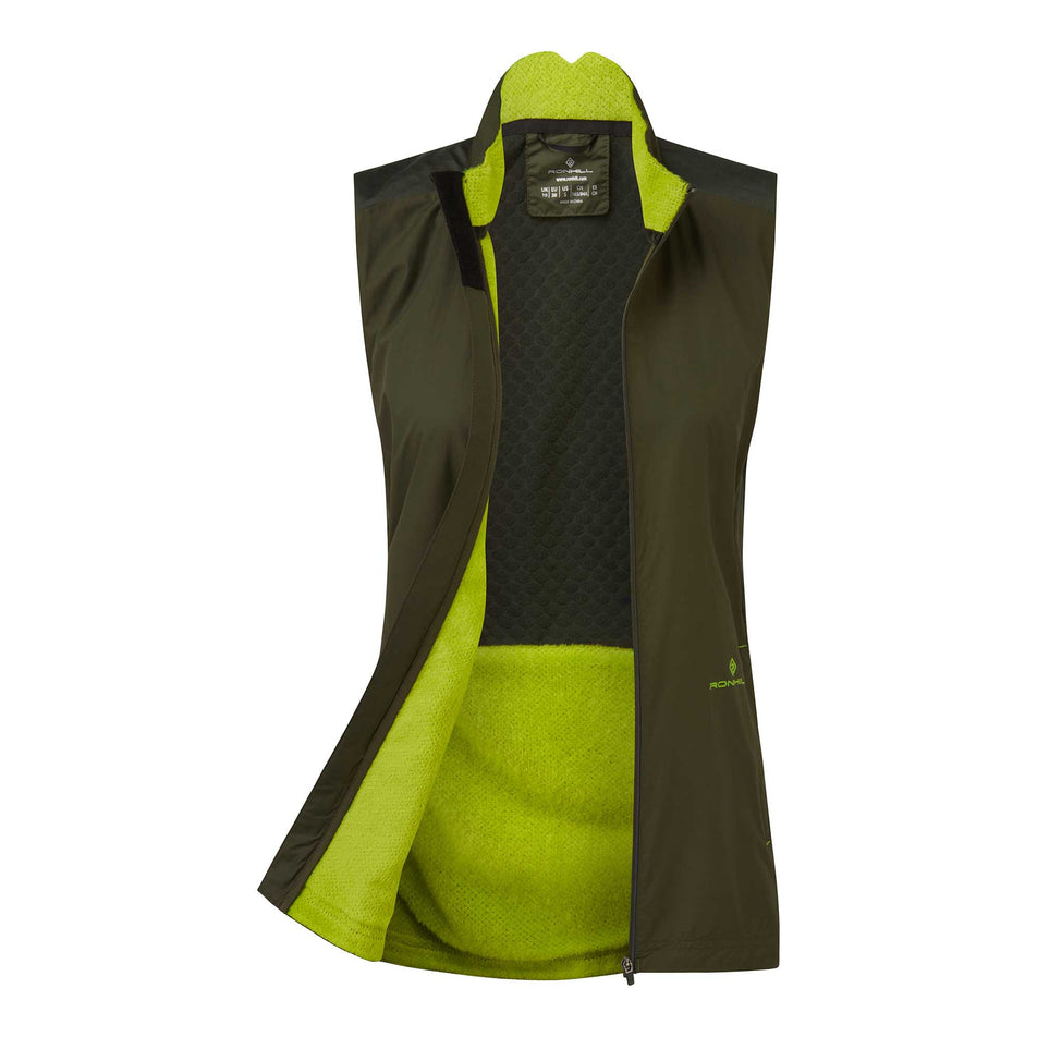 Unzipped View of Women's Ronhill Tech Hyperchill Gilet (6905769164962)