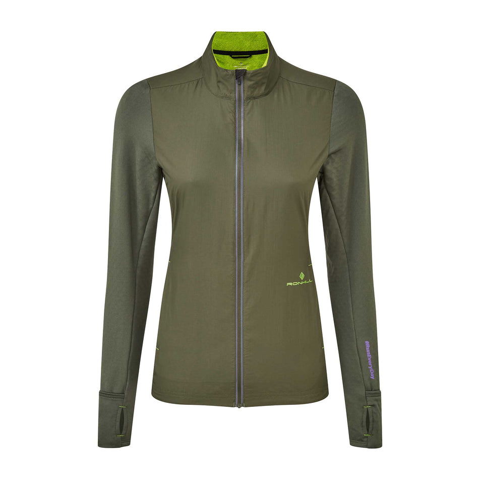 Front View of Women's Ronhill Tech Hyperchill Jacket (6905755959458)