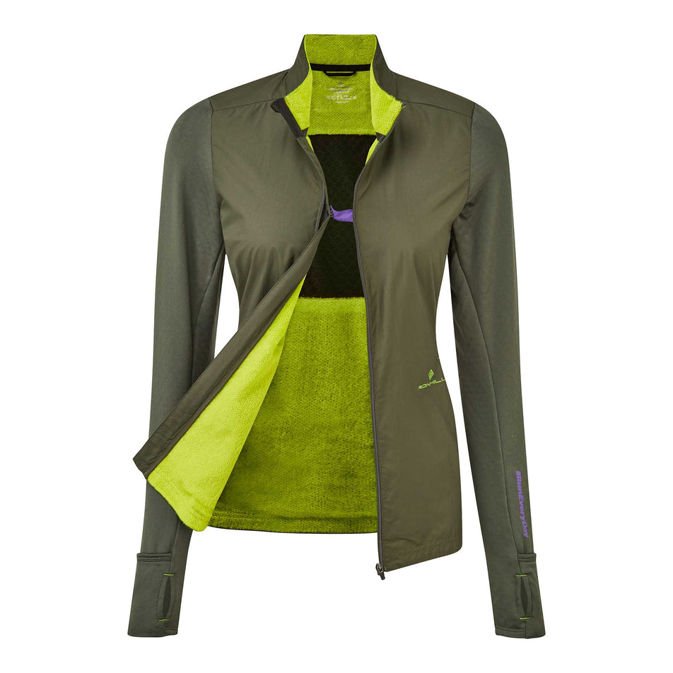 Unzipped View of Women's Ronhill Tech Hyperchill Jacket (6905755959458)