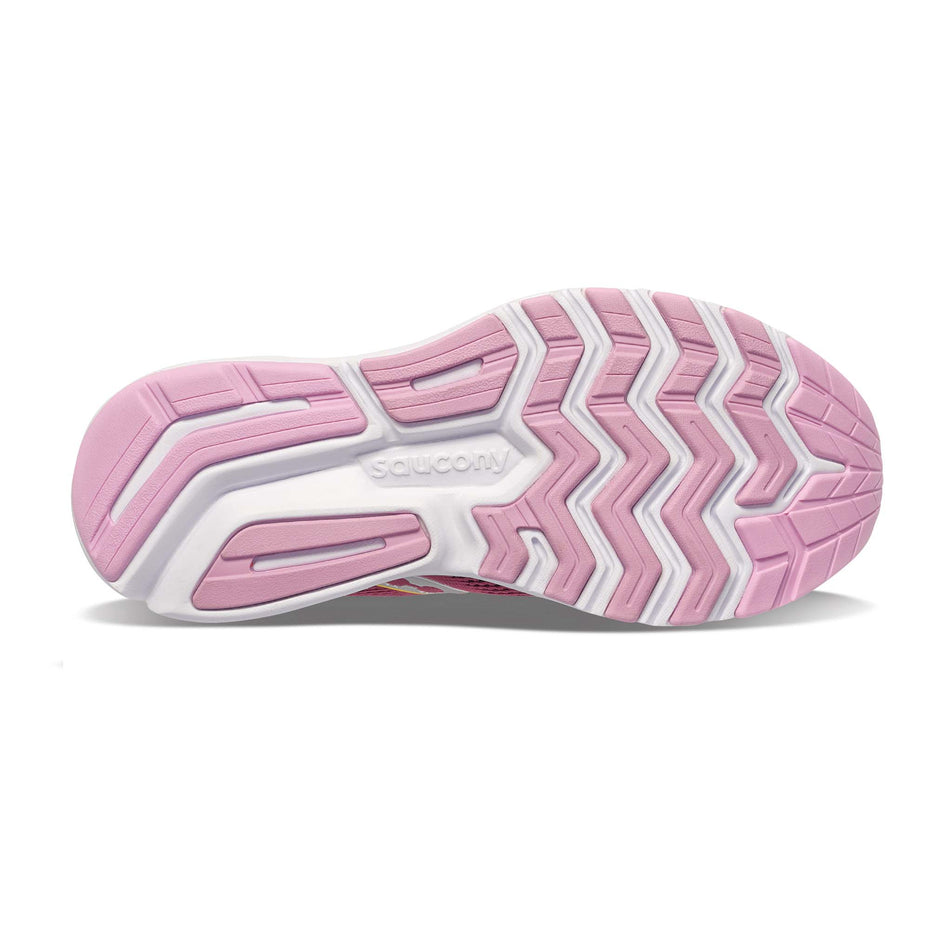 Outsole view of women's saucony ride 14 running shoes (7239063568546)