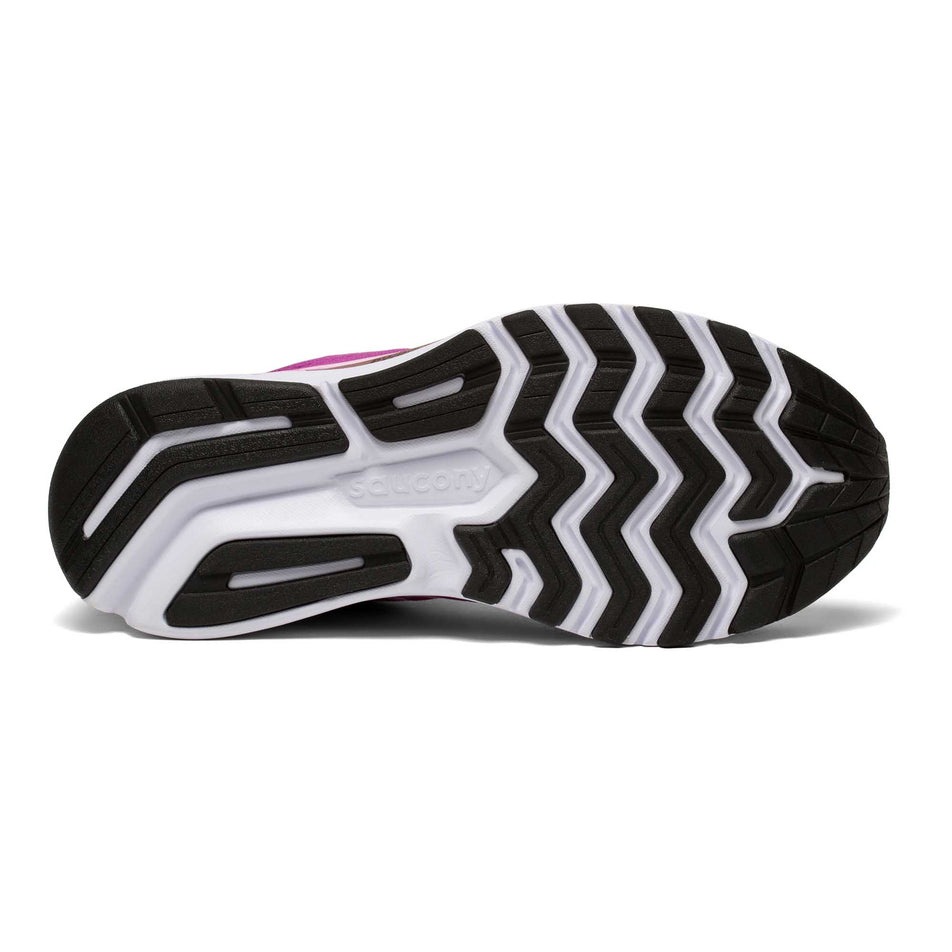 Sole view of women's Saucony Ride 14 running shoes. (6890832855202)