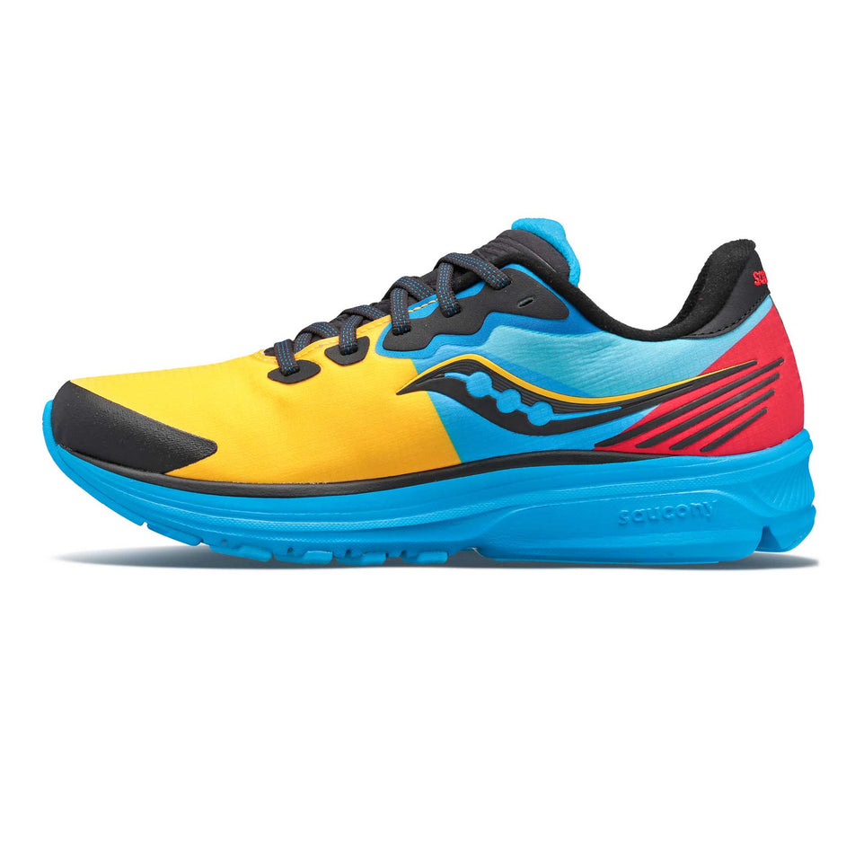 Medial view of women's Saucony Ride 14 RunShield running shoes. (6890841243810)