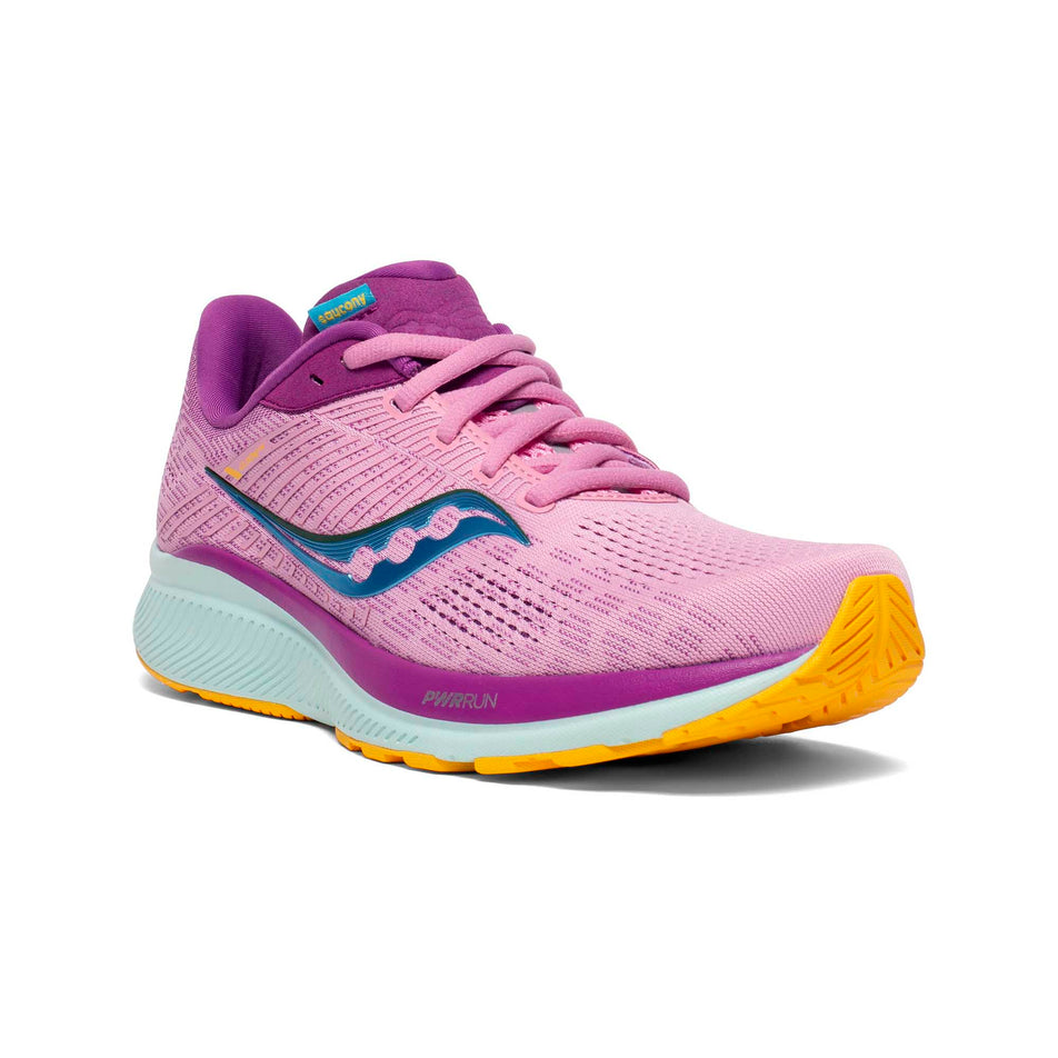 Lateral side of the right shoe from a pair of women's Saucony Guide 14 running shoes (7228276768930)