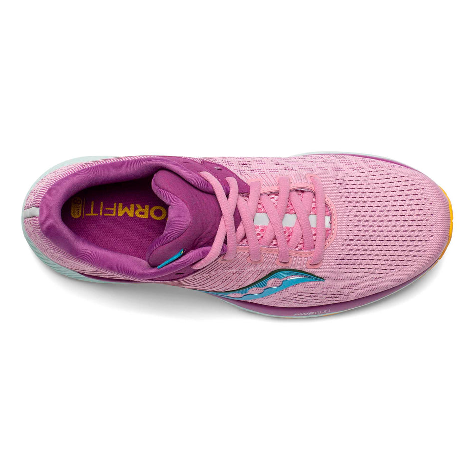 The upper of the right shoe from a pair of women's Saucony Guide 14 running shoes (7228276768930)