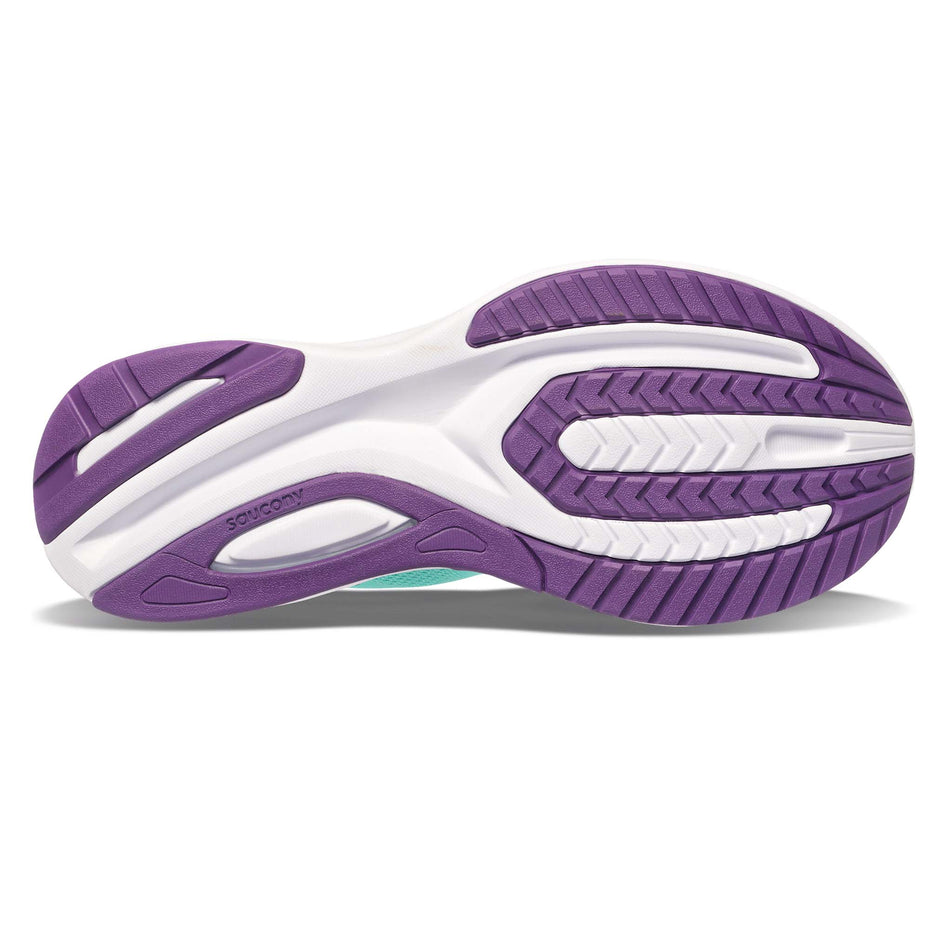 Outsole view of women's saucony guide 15 running shoes (7271900774562)