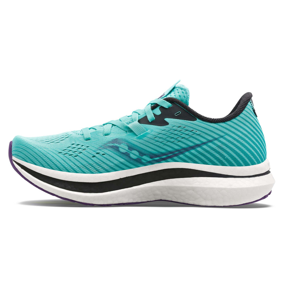 Medial view of women's saucony endorphin pro 2 running shoes (7271911194786)