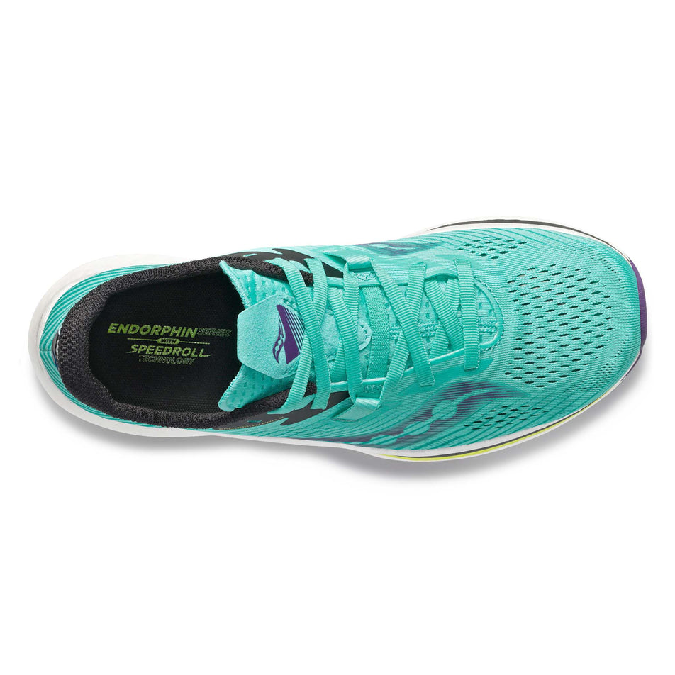 Upper view of women's saucony endorphin pro 2 running shoes (7271911194786)