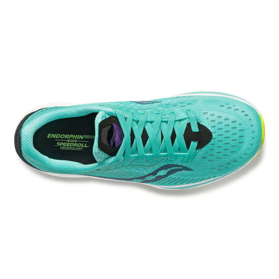 Upper view of women's saucony endorphin speed 2 running shoes (7271915225250)