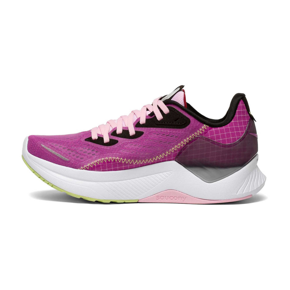 Medial view of Saucony Women's Endorphin Shift 2 running shoe (6890806870178)