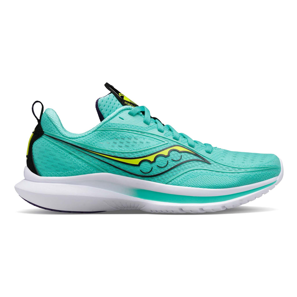 Lateral view of women's saucony kinvara 13 running shoes (7271905460386)