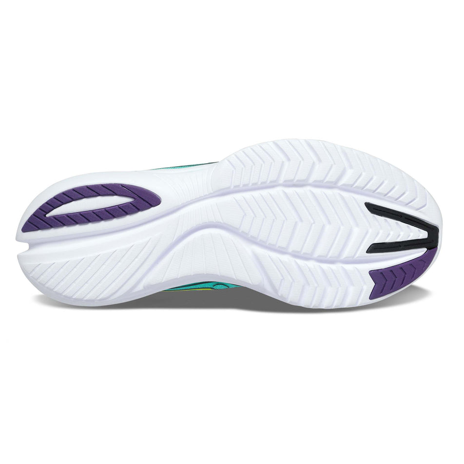Outsole view of women's saucony kinvara 13 running shoes (7271905460386)