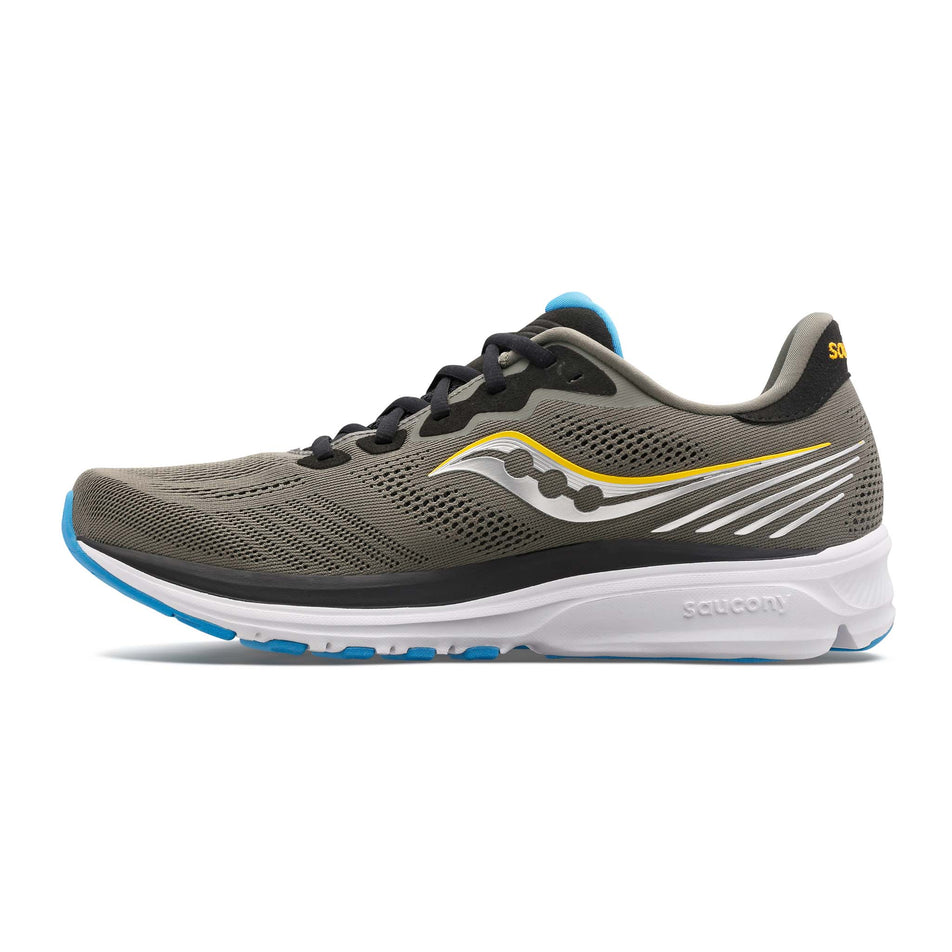 Medial view of men's saucony ride 14 running shoes (7239017889954)