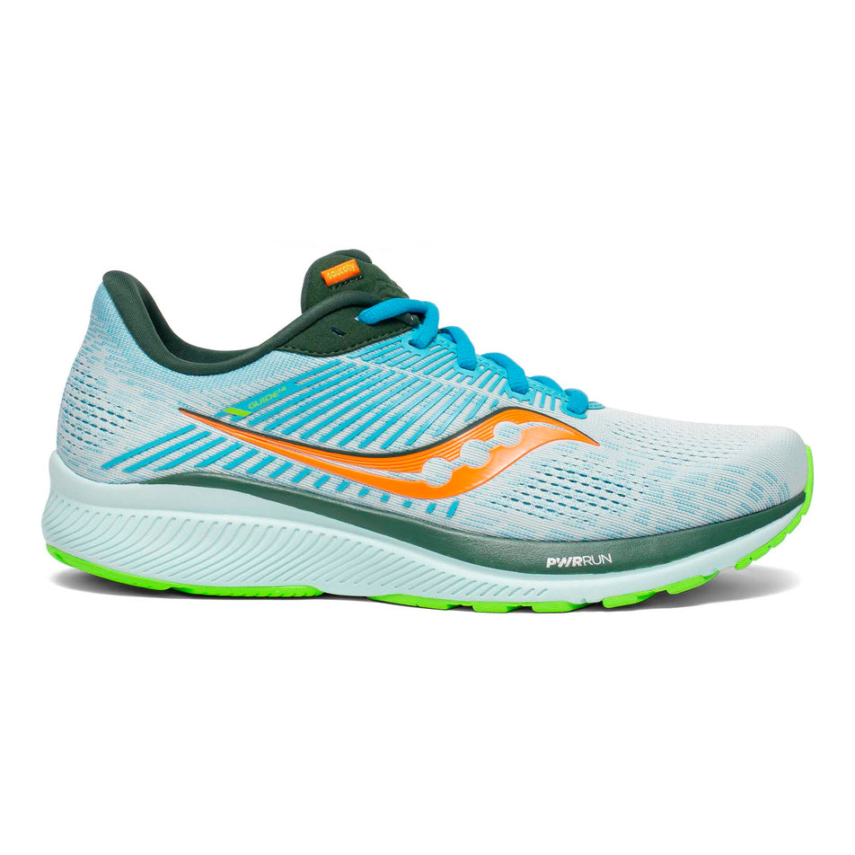Lateral side of the right shoe from a pair of men's Saucony Guide 14 Running Shoes (7228262187170)