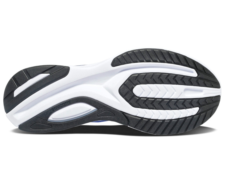 Outsole side of the right shoe from a pair of men's Saucony Guide 15 Road Running Shoes (7643073249442)
