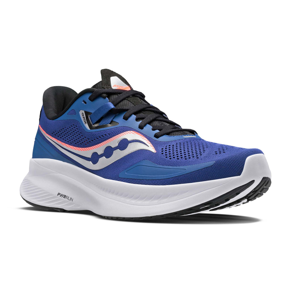 Anterior view of men's saucony guide 15 running shoes (7271772127394)