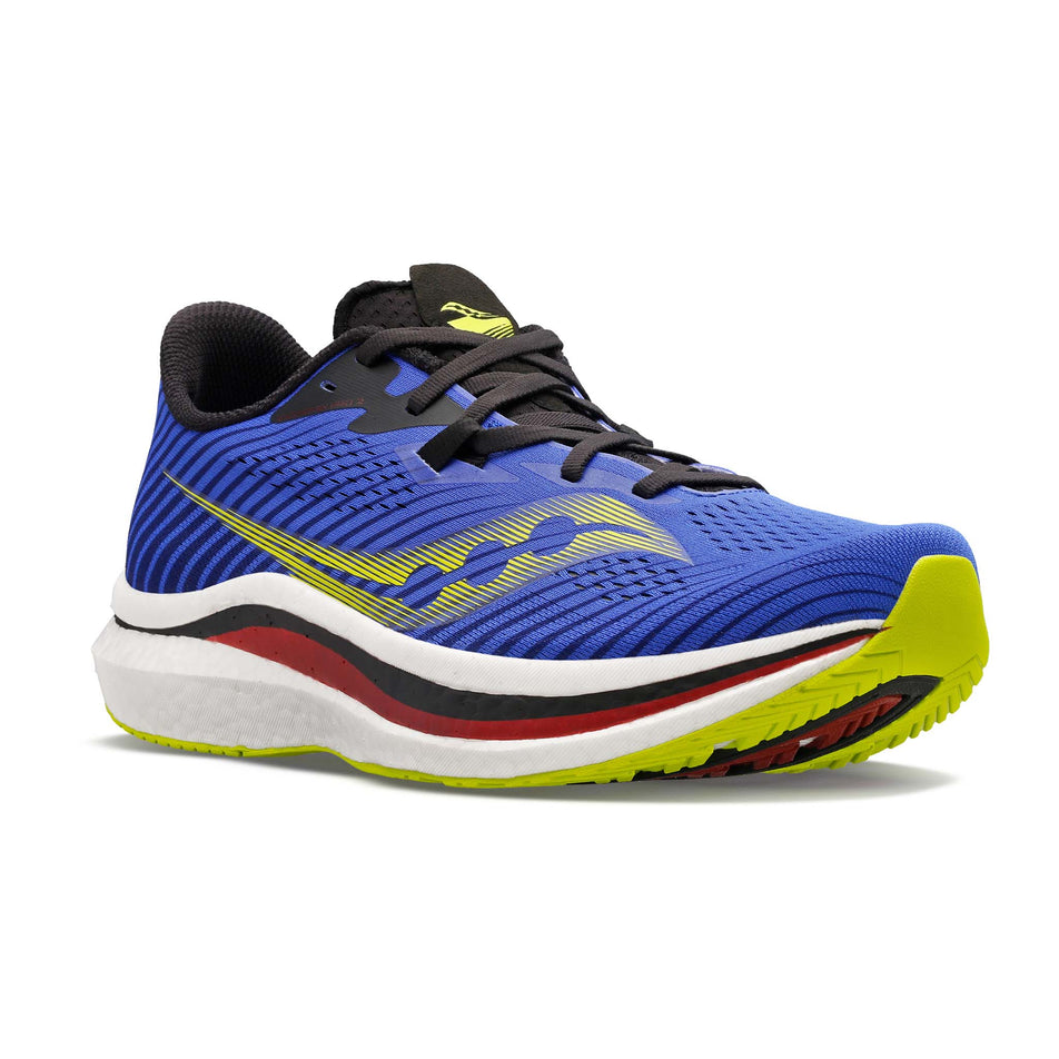 Lateral view of men's saucony endorphin pro 2 running shoes (7271792148642)