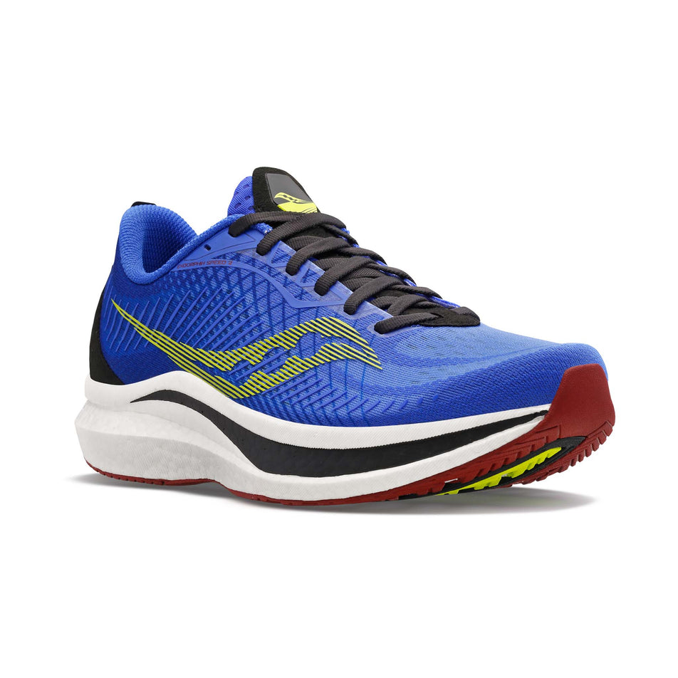 Anterior view of men's saucony endorphin speed 2 running shoes (7271797784738)