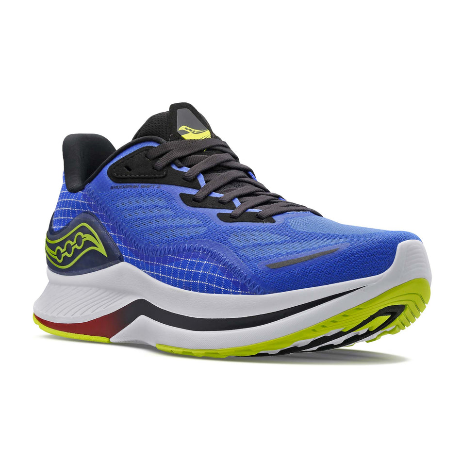 Anterior view of men's saucony endorphin shift 2 running shoes (7271804993698)