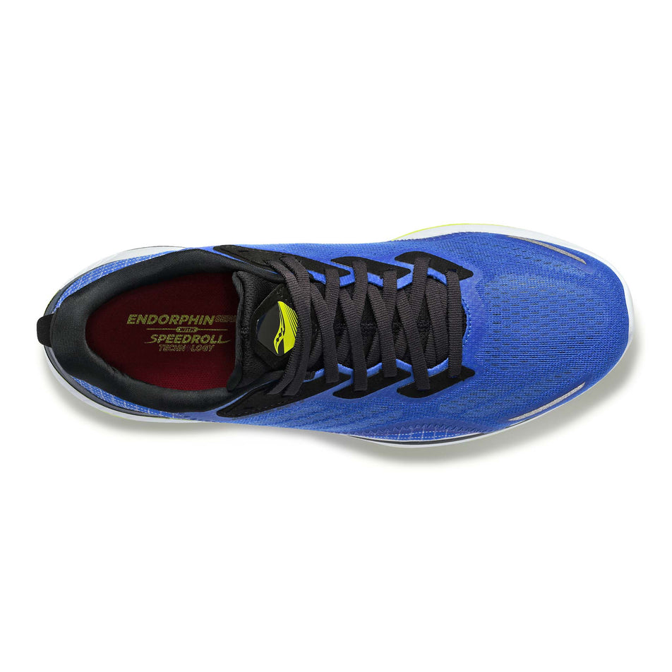 Upper view of men's saucony endorphin shift 2 running shoes (7271804993698)