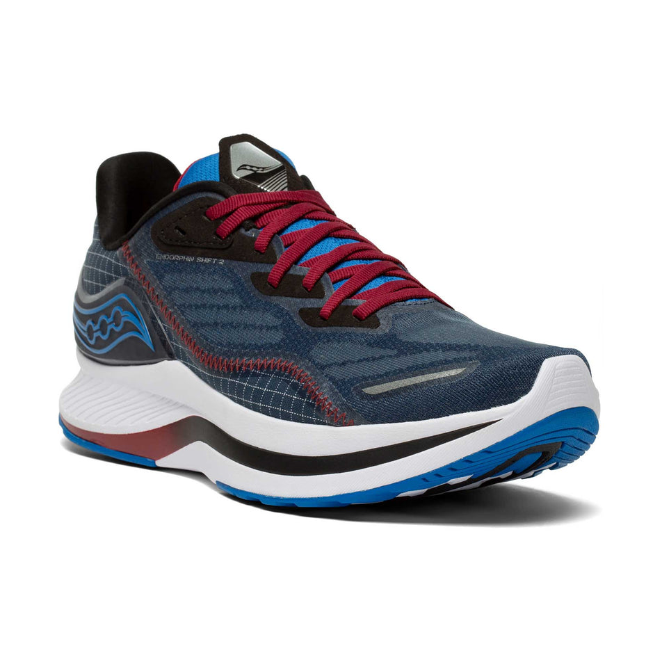 Front angled view of men's Saucony Endorphin Shift 2 running shoe (6890536501410)