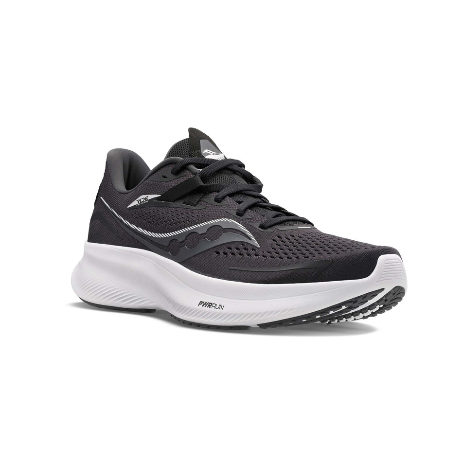 Lateral side of a the right shoe from a pair of men's Saucony Ride 15 Running Shoes (7759997042850)