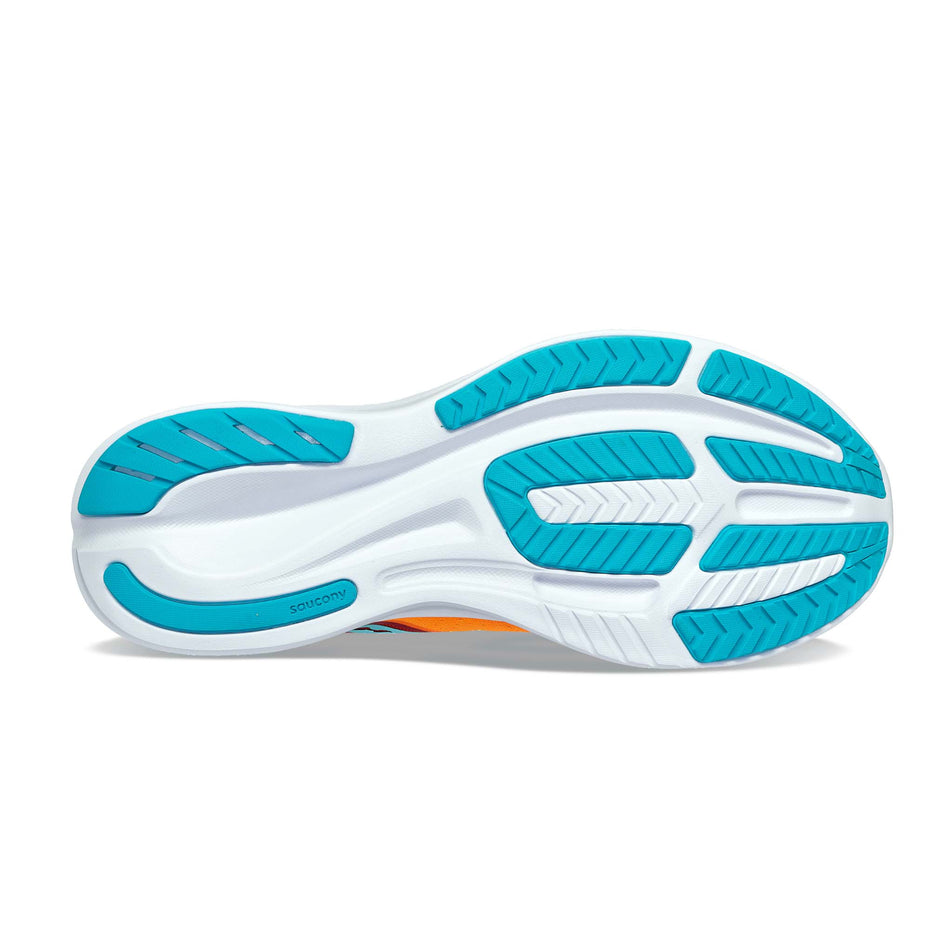 The outsole of the right shoe from a pair of men's Saucony Ride 16 Running Shoes (7841296679074)