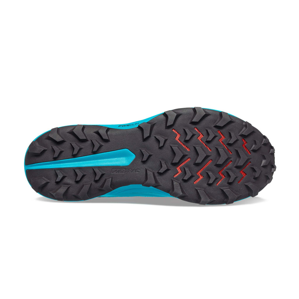 The outsole of the right shoe from a pair of Saucony Men's Peregrine 13 Running Shoes (7752246132898)