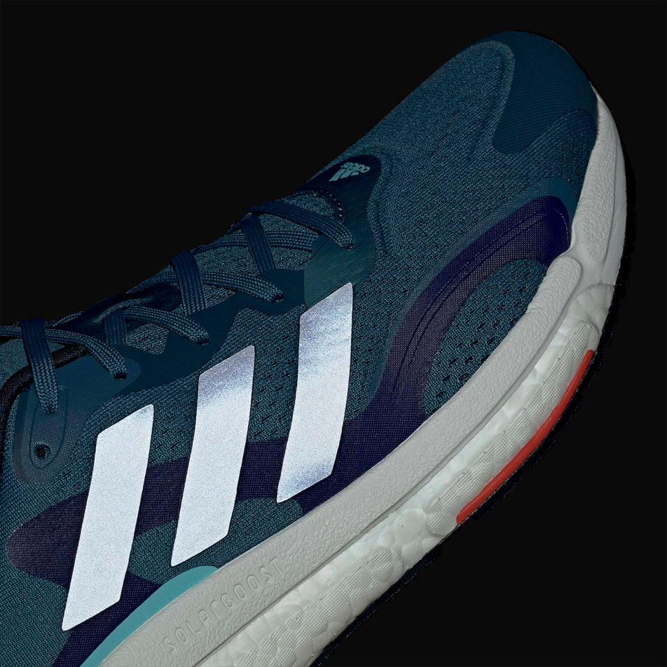Reflective stripes on a men's Adidas Solar boost 3 (6867903053986)