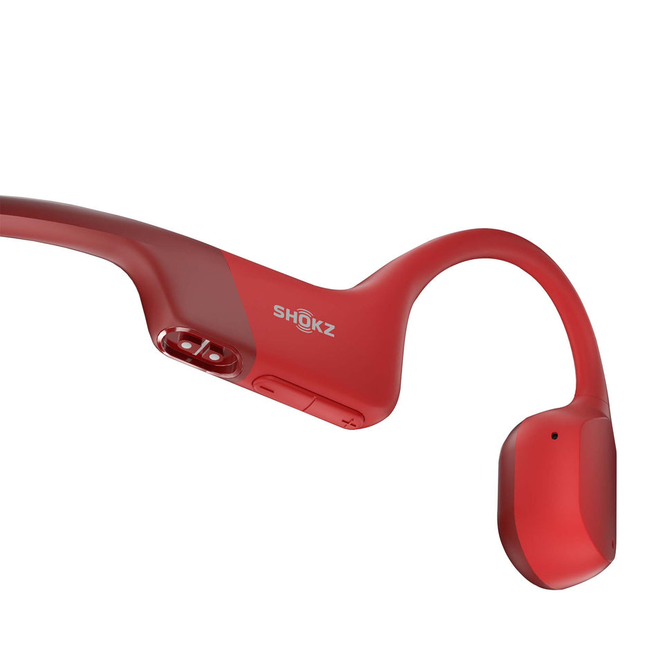 Button view of unisex shokz openrun wireless bone conduction headphones (7424755695778)