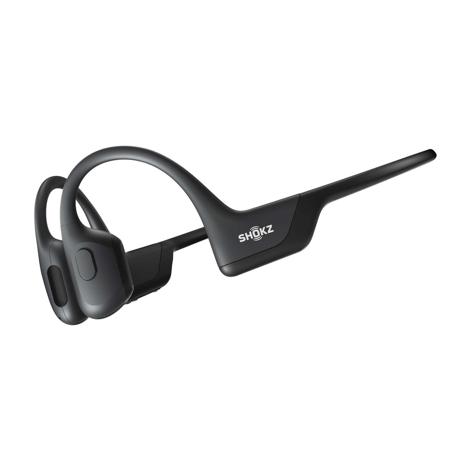 Side angled view of unisex shokz openrun pro wireless bone conduction headphones (7424774504610)
