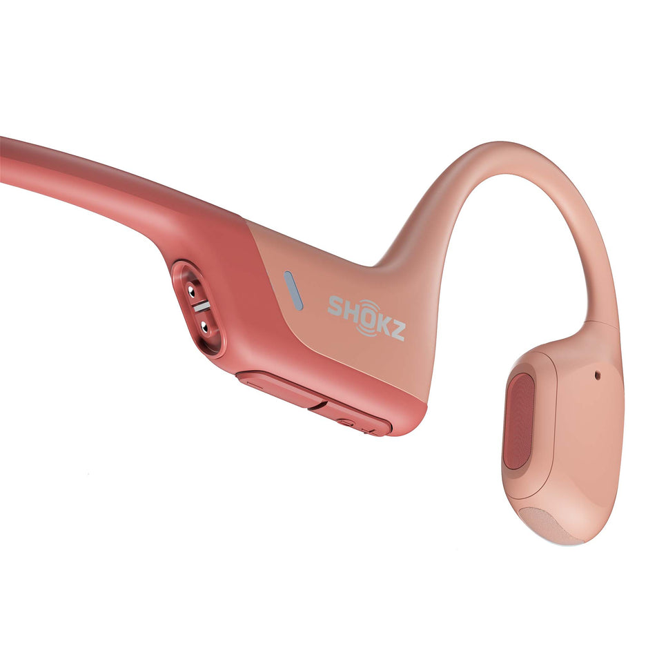 Button view of unisex shokz openrun pro wireless bone conduction headphones (7424763887778)