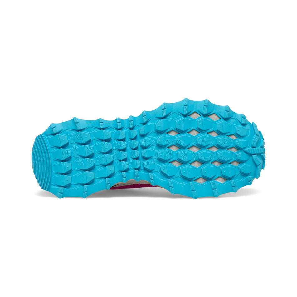 The outsole of the right shoe from a pair of girls' Saucony Peregrine Shield Running Shoes (7525294637218)