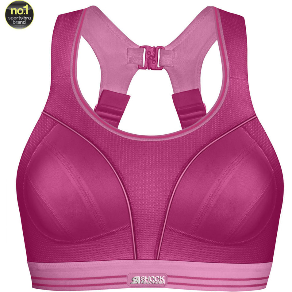 Front view of women's shock absorber b5044 run sports bra (7064778703010)