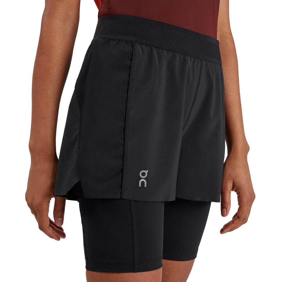 Front angled view of women's on active short (7295205474466)