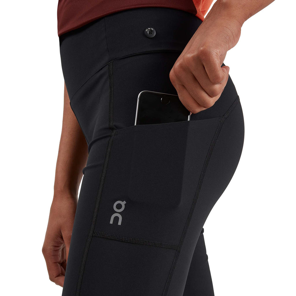 Pouch pocket view of women's on active short (7295205474466)