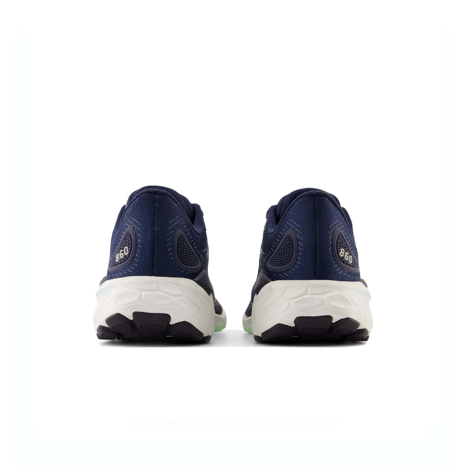 Pair posterior view of New Balance Women's Fresh Foam 860v13 Running Shoes in Navy (7761306517666)