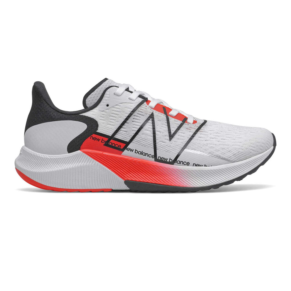Lateral side of the right shoe from a pair of women's New Balance FuelCell Propel v2 Running Shoes (7025208557730)