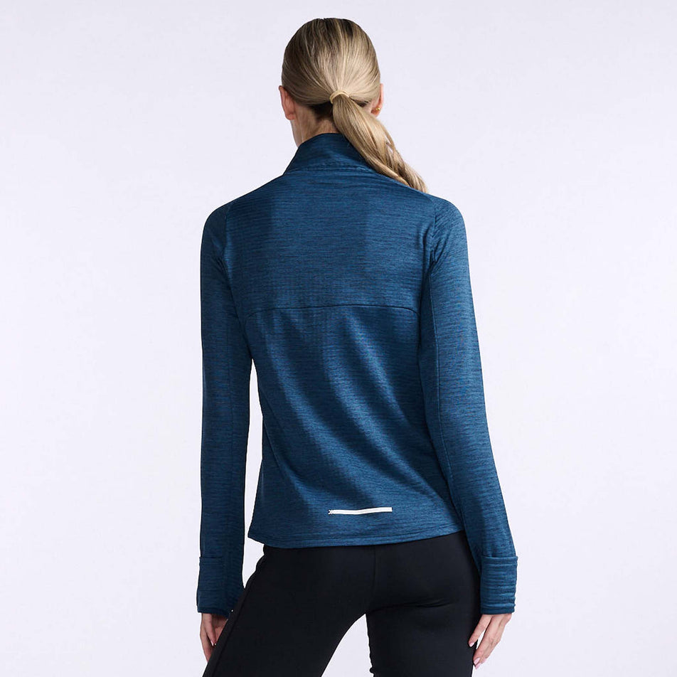 Back view of a model wearing a 2XU Women's Ignition 1/4 Zip (7778487730338)