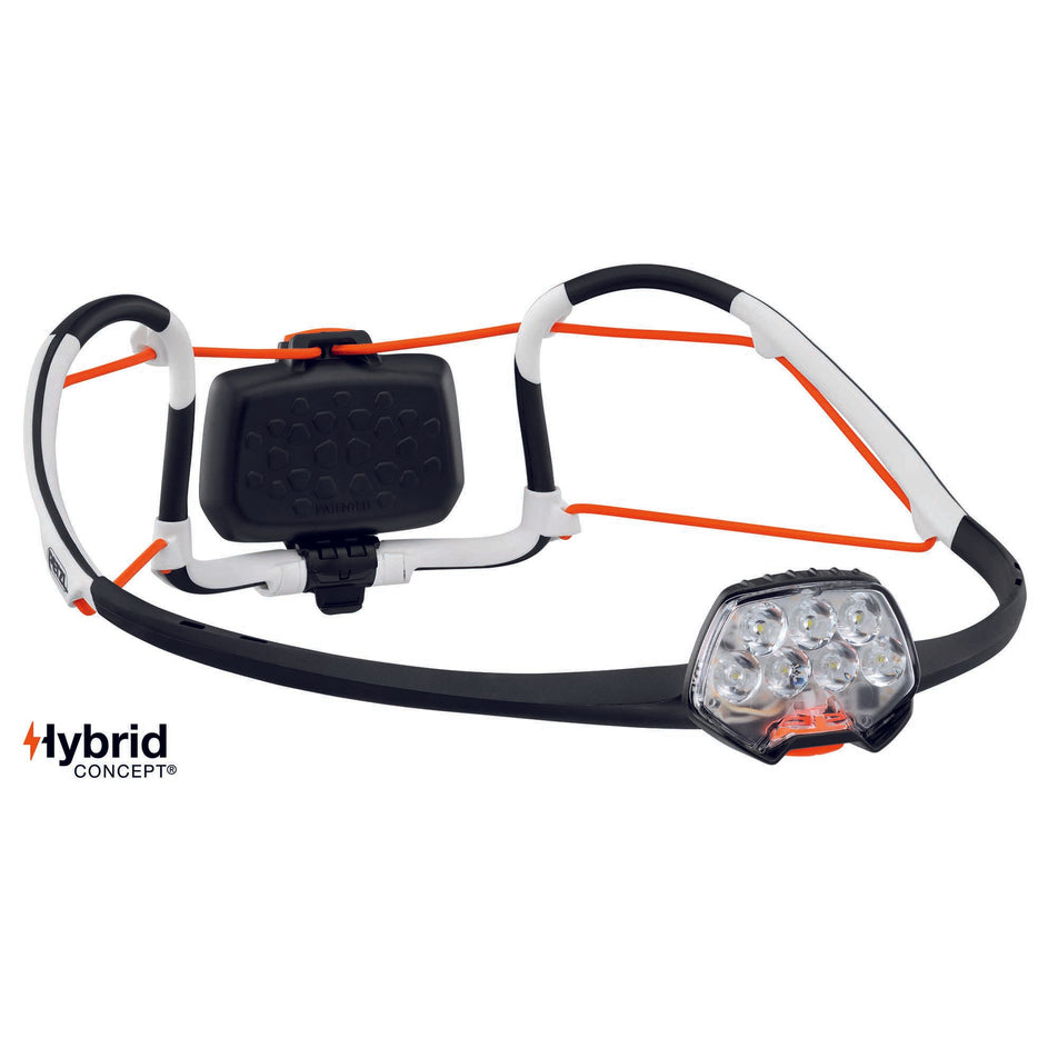 Front view of unisex petzl iko core 500 lumens head torch (7054572650658)