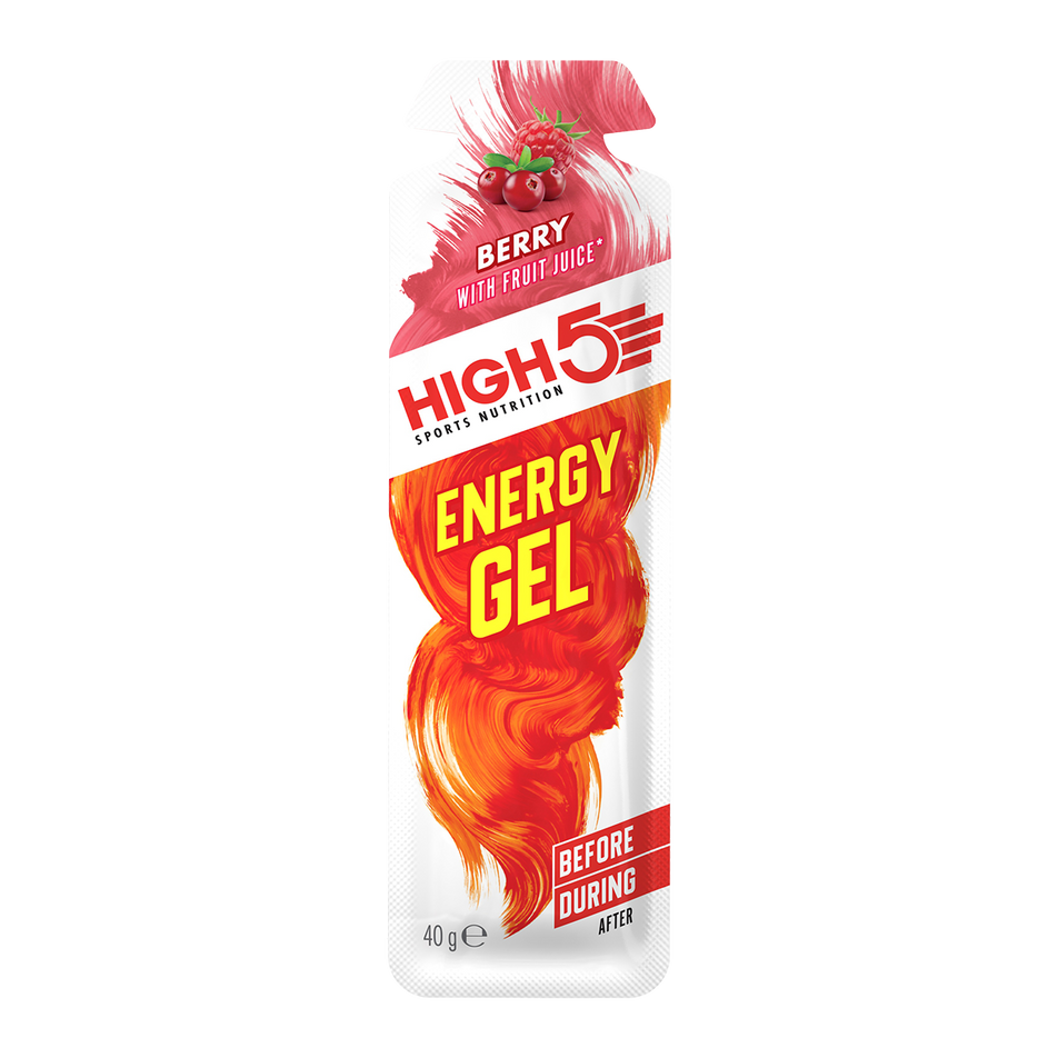 Front view of high 5 energy gel h5 berry (7074330509474)