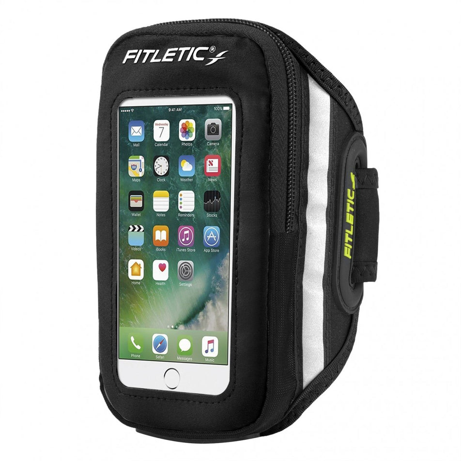 Front view of unisex fitletic forte running arm band (7108657938594)