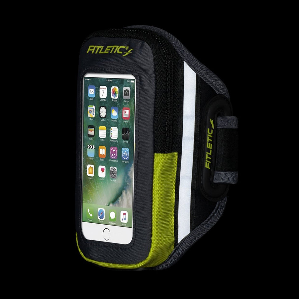 Reflective view of unisex fitletic forte running arm band (7108576542882)
