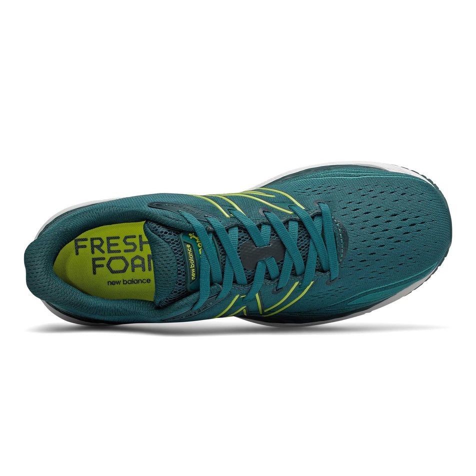 Upper view of men's new balance fresh foam 860v12 running shoes (6888077033634)