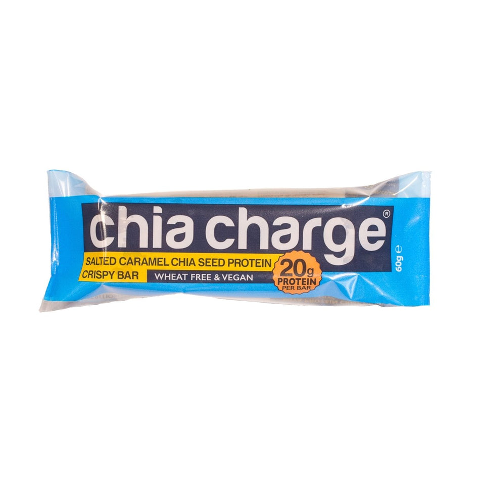 Front view of chia charge superfood protein bar (7074266415266)
