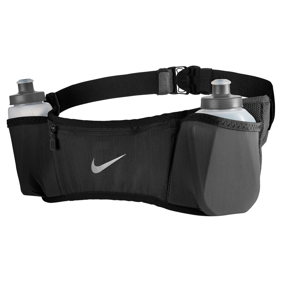 Front view of unisex nike double pocket flask belt 3.0 (7031448240290)