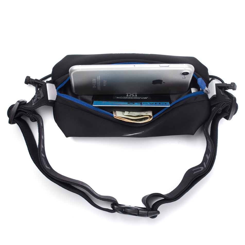 Zip pocket view of unisex fitletic neo racing belt (7013112545442)