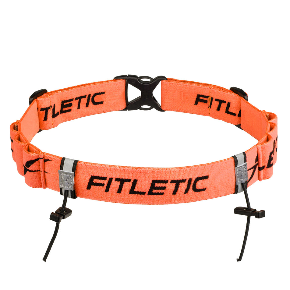 Front view of unisex fitletic race II number running belt (7058746736802)