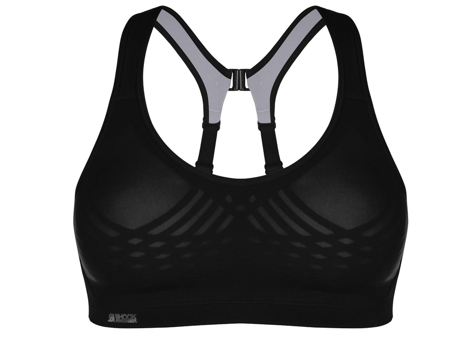 Front view of women's shock absorber ultimate fly sports bra (7064892637346)