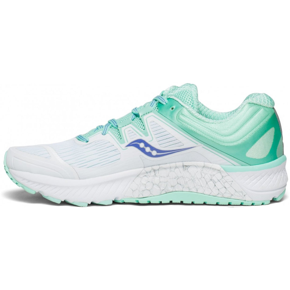 Medial view of women's saucony guide iso running shoes (7027779403938)